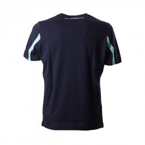 t-shirt travel hellas verona navy blue and turquoise 2021/2022 MACRON - 2