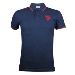 CAGLIARI OFFICIAL BLUE POLO GDR KIDS MACRON - 1