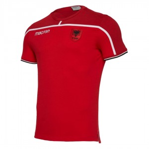 T-SHIRT ROSSA ALBANIA 2020 MACRON - 1