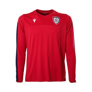 t-shirt training bambino rossa cagliari calcio MACRON - 1
