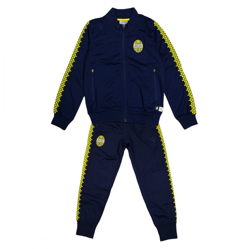 TUTA NAVY/GIALLA BAMBINO HELLAS VERONA MACRON - 1