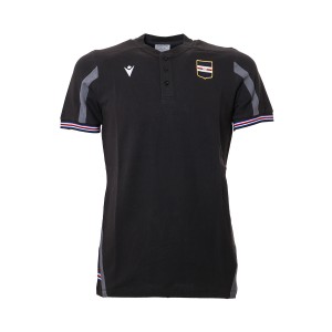 2021/2022 sampdoria black polo shirt child travel line MACRON - 1