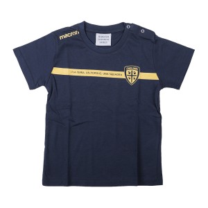 t-shirt neonato navy/oro calcio cagliari MACRON - 1