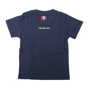 t-shirt neonato navy/oro calcio cagliari MACRON - 2