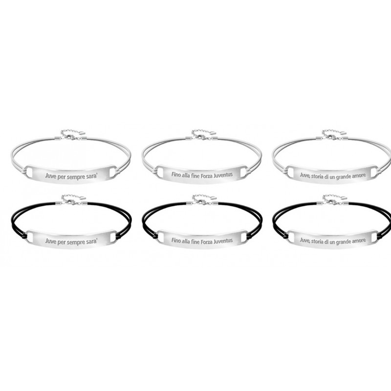 BRACCIALE CON SLOGAN INCISO JUVENTUS