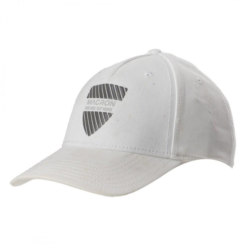 white cap with macron visor MACRON - 1