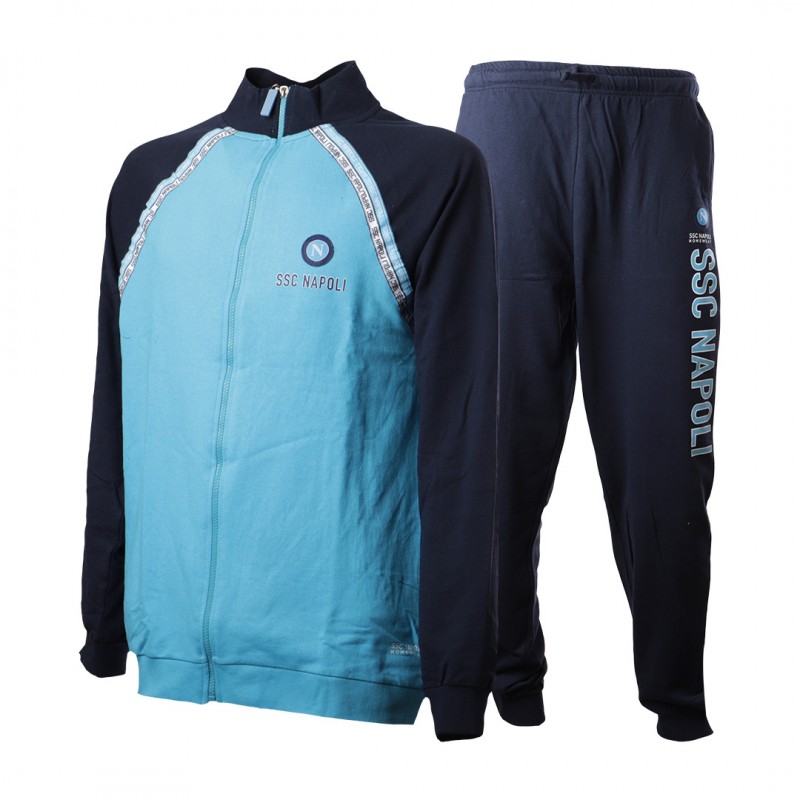tuta homewear pigiama bambino logo full zip blu ssc napoli Homewear s.r.l. - 1