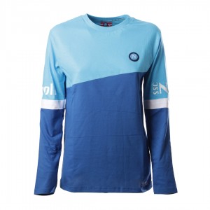 tuta homewear pigiama donna celeste e blu ssc napoli girocollo Homewear s.r.l. - 2