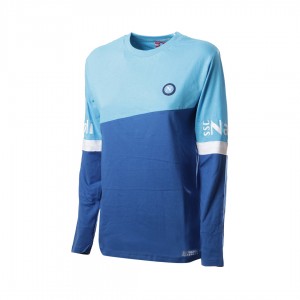 tuta homewear pigiama donna celeste e blu ssc napoli girocollo Homewear s.r.l. - 4