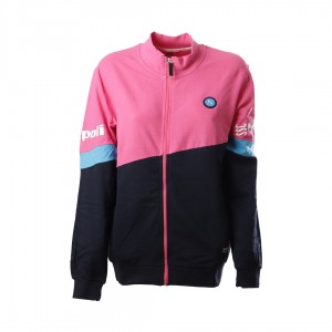 ssc napoli women's blue and pink full-zip homewear with logo Homewear s.r.l. - 2