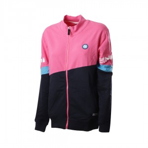 tuta homewear pigiama donna blu e rosa ssc napoli full zip e logo Homewear s.r.l. - 4