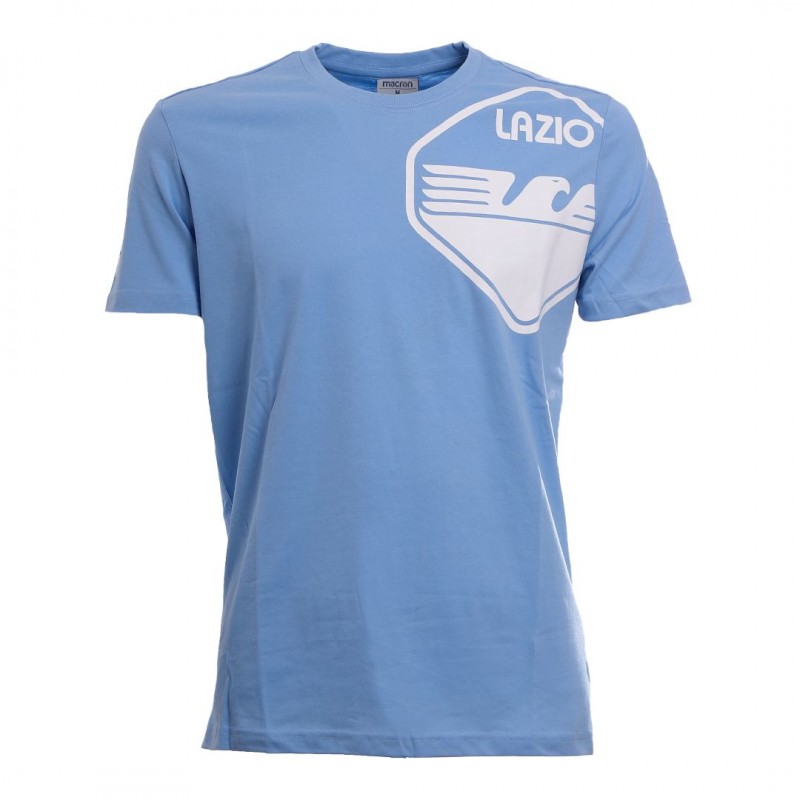 t-shirt fan boy ss lazio sky blue and white 2021 MACRON - 1