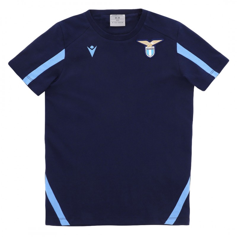 t-shirt blu bambino ss lazio 2021/2022 MACRON - 1