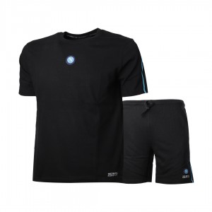 black summer suit with ssc napoli logo Homewear s.r.l. - 1