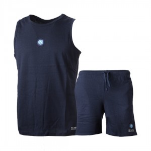 blue summer pyjama set with ssc napoli logo Homewear s.r.l. - 1