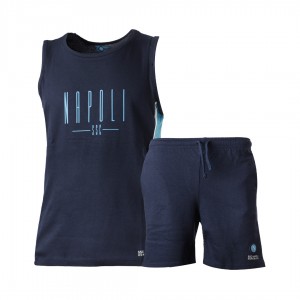 ssc napoli blue and light blue summer pyjama set Homewear s.r.l. - 1