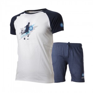 completo estivo blu e bianco ssc napoli bambino Homewear s.r.l. - 1