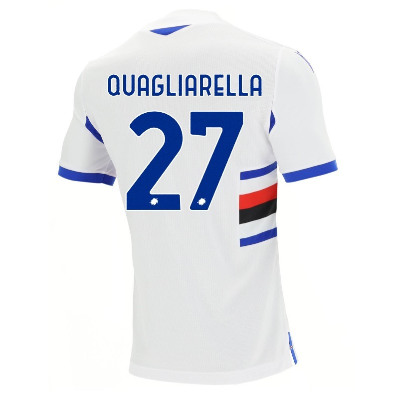 maglia away sampdoria bambino 2020/2021 quagliarella 27 MACRON - 1