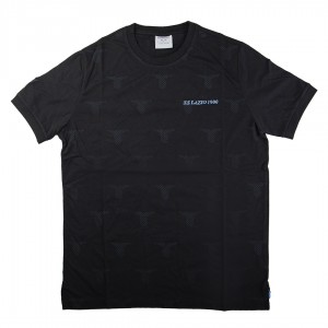 ss lazio child's t-shirt black 2020 MACRON - 1