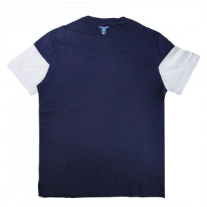 t-shirt bambino ss lazio blu e bianca 2020 MACRON - 2