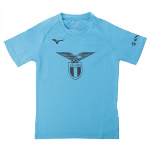 t-shirt celeste bambino logo SS Lazio 2022/2023 Mizuno MIZUNO - 1