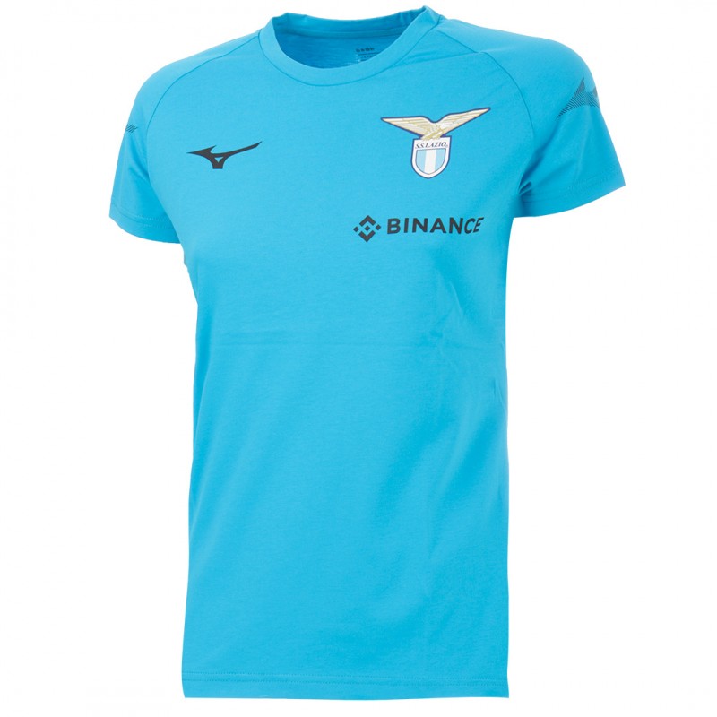 t shirt ss lazio woman celeste 2022 2023 mizuno