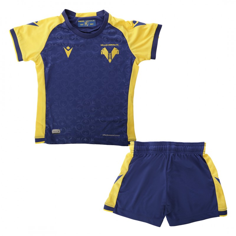 kit gara hellas verona home bambino 2021/2022 MACRON - 1