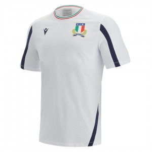 travel rugby jersey fir italia white 2021/2022 MACRON - 1