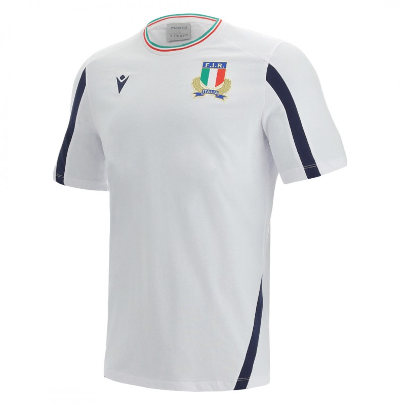 maglia travel rugby fir italia bianca 2021/2022 MACRON - 1