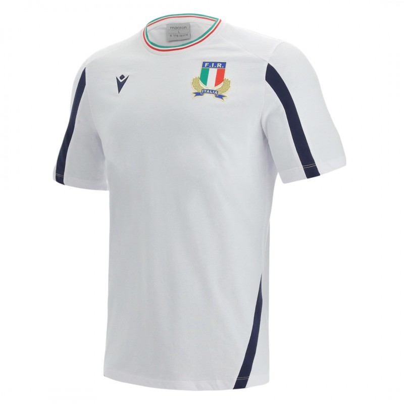 travel rugby jersey fir italia white 2021/2022 MACRON - 1