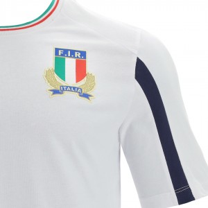 travel rugby jersey fir italia white 2021/2022 MACRON - 3