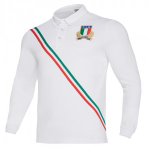 polo jersey ml rugby fir italia linea fan 2019 MACRON - 1