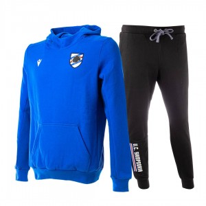 blue tracksuit with pockets and hood sampdoria 2022 MACRON - 1