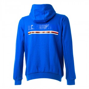 blue tracksuit with pockets and hood sampdoria 2022 MACRON - 3