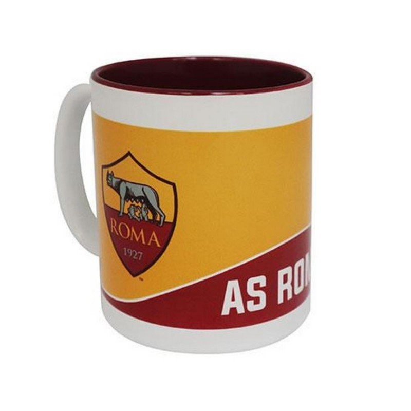 AS ROMA CERAMIC CUP WITH INTERNAL BORDEAUX GIEMME - 1