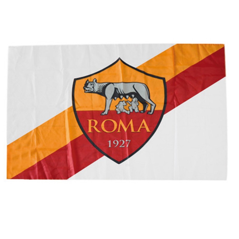 BANDIERA BIANCA GRANDE SENZA ASTA AS ROMA GIEMME - 1