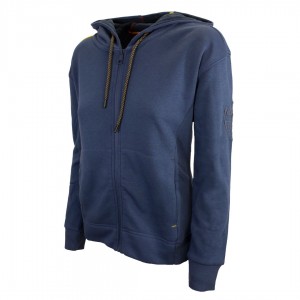 TUTA FELPATA AS ROMA DONNA CON CAPPUCCIO BLU MIGLIARDI - 3