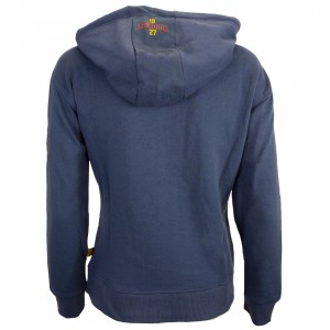 TUTA FELPATA AS ROMA DONNA CON CAPPUCCIO BLU MIGLIARDI - 5