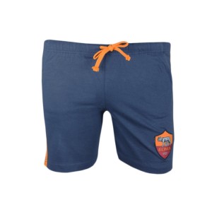  AS ROMA FREETIME BLU KIDS SHORTS AMISTAD - 1