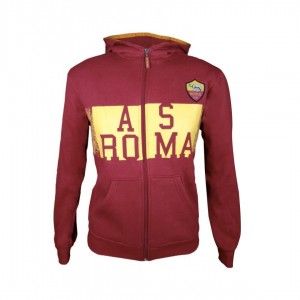 AS ROMA RED JUNIOR FLEECE HOODIE TRACKSUIT AMISTAD - 1