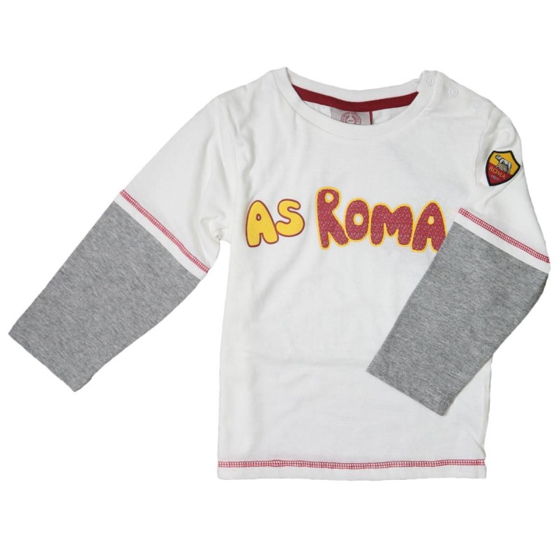 AS ROMA NEW WHITE BABY T-SHIRT AMISTAD - 1