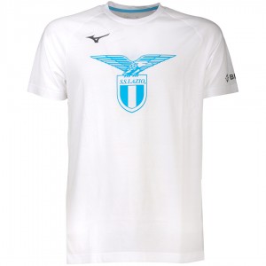 white logo t-shirt lazio child 2022/2023 mizuno MIZUNO - 1