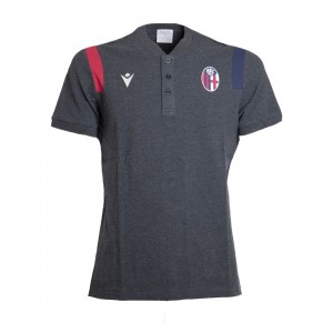 POLO COTONE BOLOGNA NERA 2020/2021 MACRON - 1