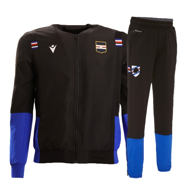 2020 2021 sampdoria black and blue tracksuit child