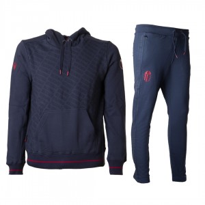 2020/2021 bologna navy/red sweat suit with hood MACRON - 1