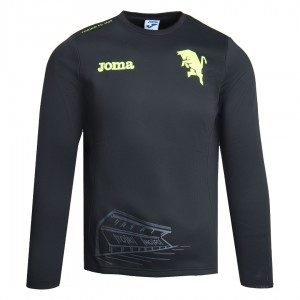torino 2022/2023 boy's black crew-neck sweatshirt JOMA - 1