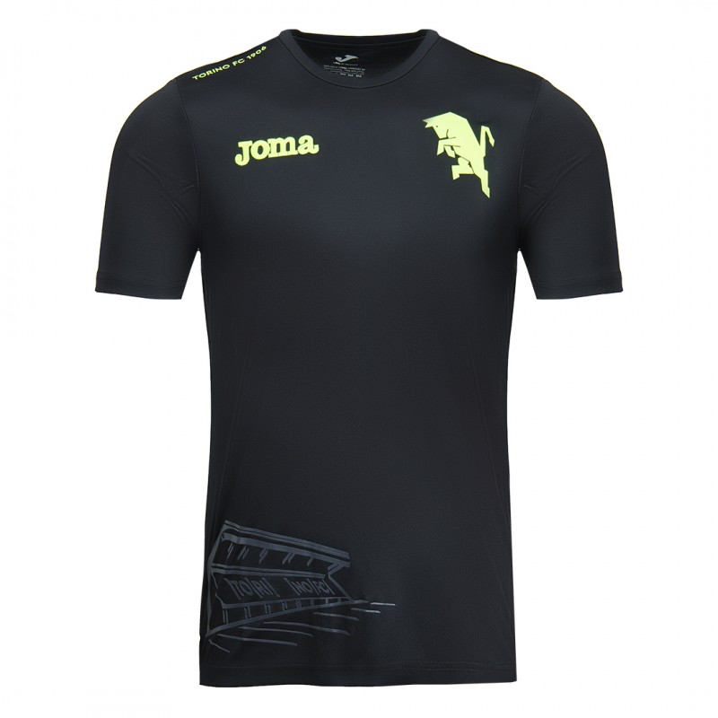 t-shirt allenamento nera manica corta torino 2022/2023 JOMA - 1