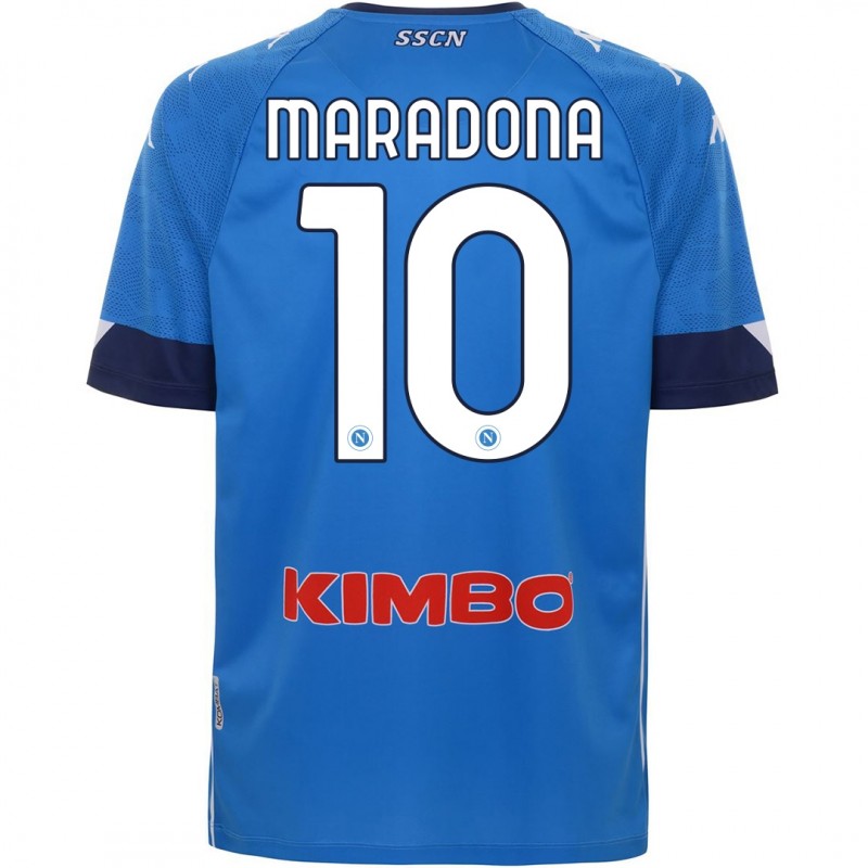 MAGLIA NAPOLI EXTRA AZZURRA MARADONA 10 Kappa - 1