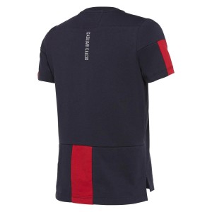 T-SHIRT CAGLIARI BLU TRAVEL BAMBINO 2019/2020 MACRON - 2