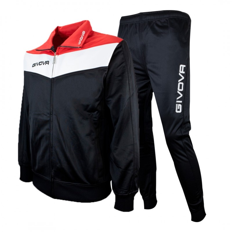 GIVOVA CAMPO BLACK/RED TRACKSUIT GIVOVA - 1